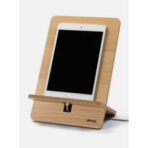 Altitude Tech Stand Bamboo Adjustable Eco-Friendly Tablet & Phone Holder For Des
